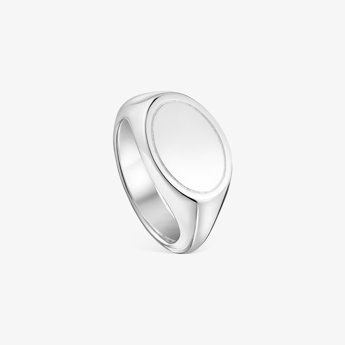 Tous - Anillo Sello De Plata 14 Mm Tous Basics Talla 10
