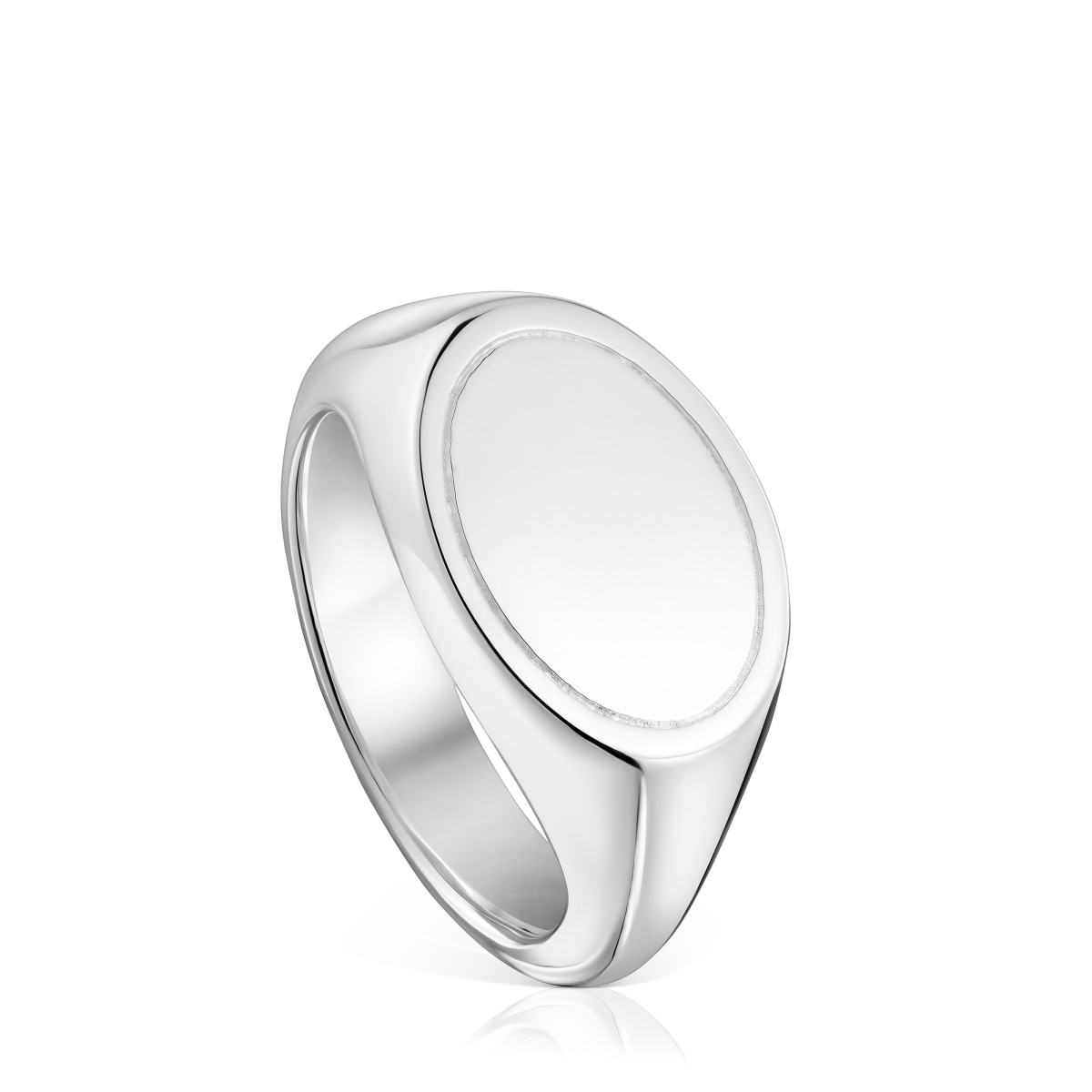 Tous - Anillo Sello De Plata 14 Mm Tous Basics Talla 10