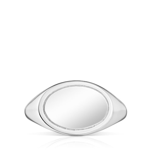 Anillo sello de plata 14 mm TOUS Basics