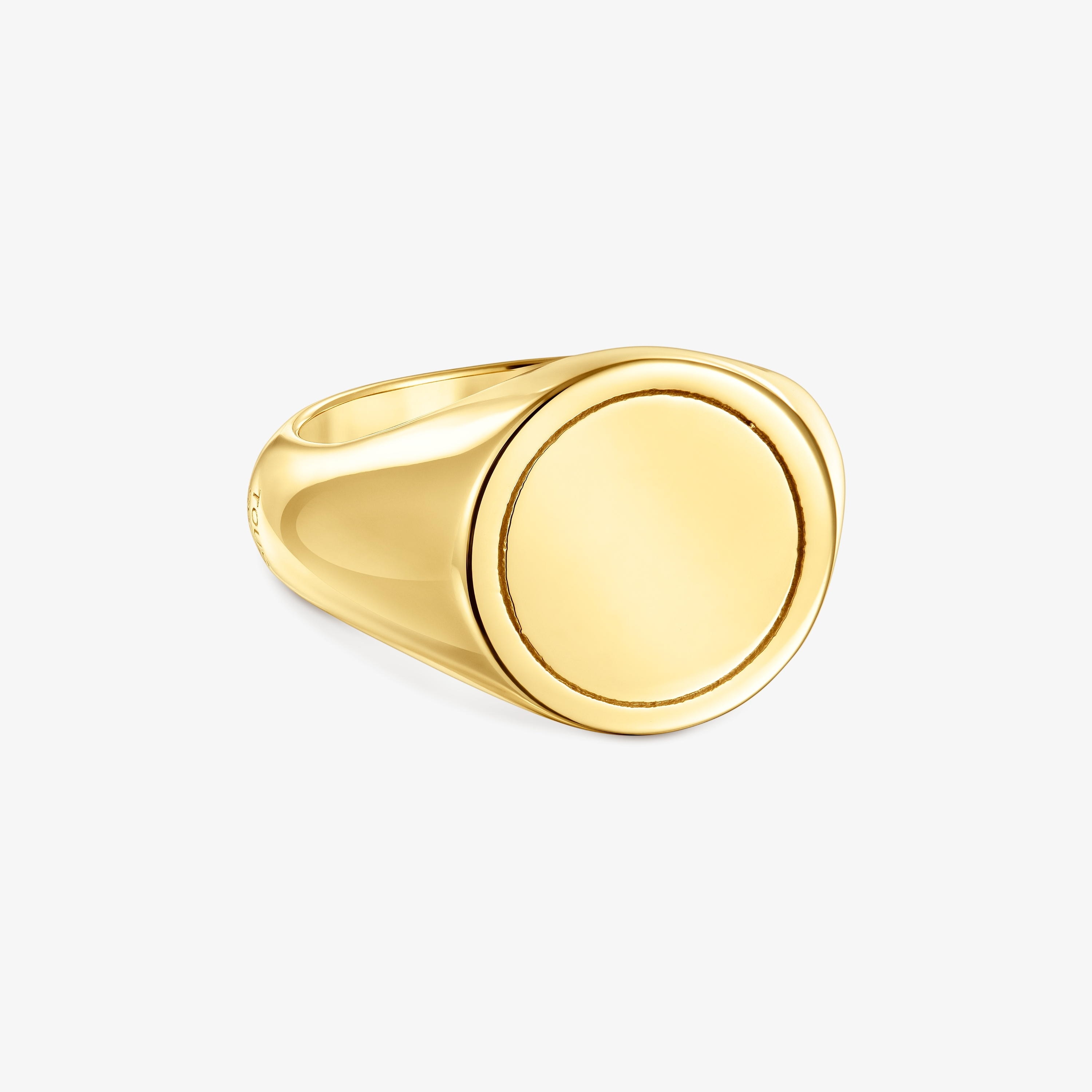 14mm 18K gold vermeil Signet ring TOUS Basics