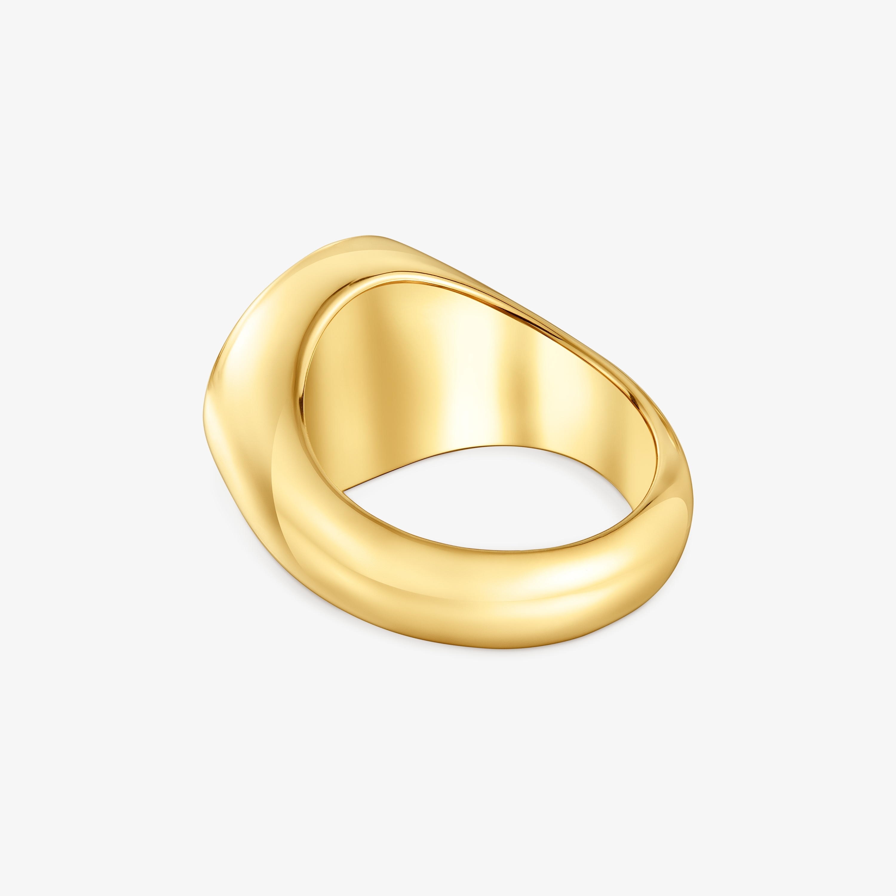 14mm 18K gold vermeil Signet ring TOUS Basics