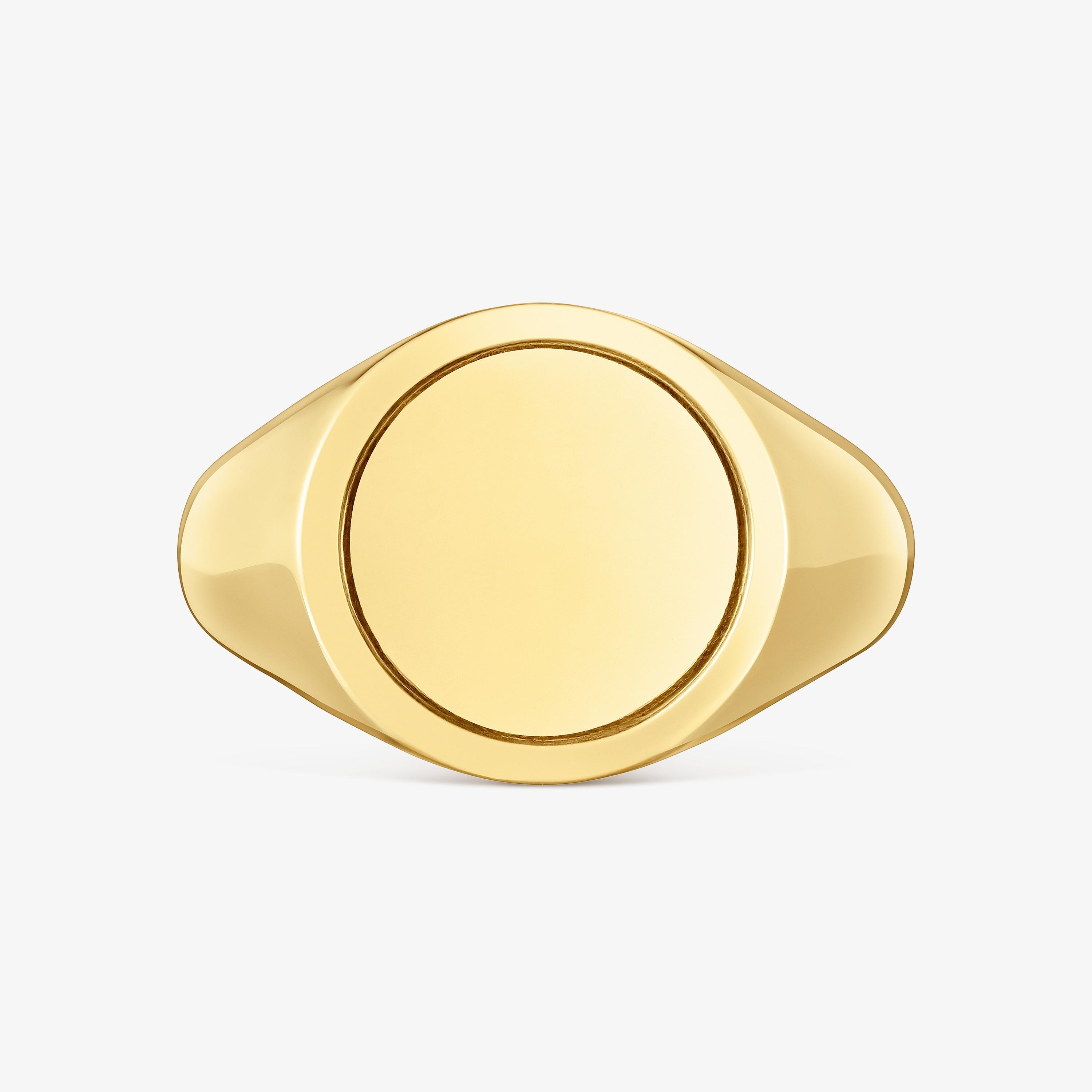 14mm 18K gold vermeil Signet ring TOUS Basics