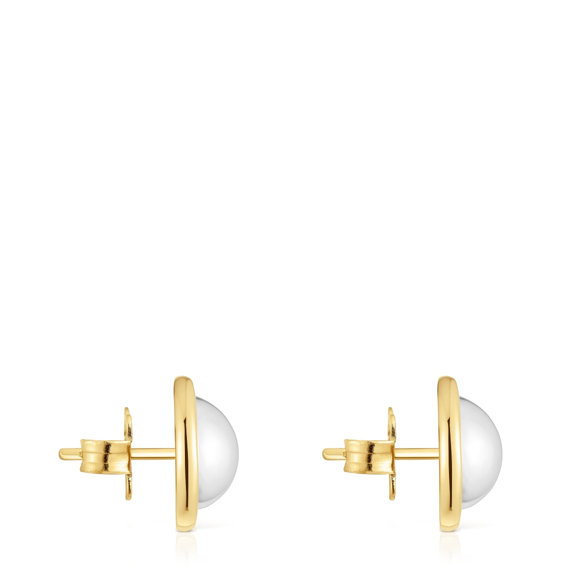 Two-tone Earrings Plump