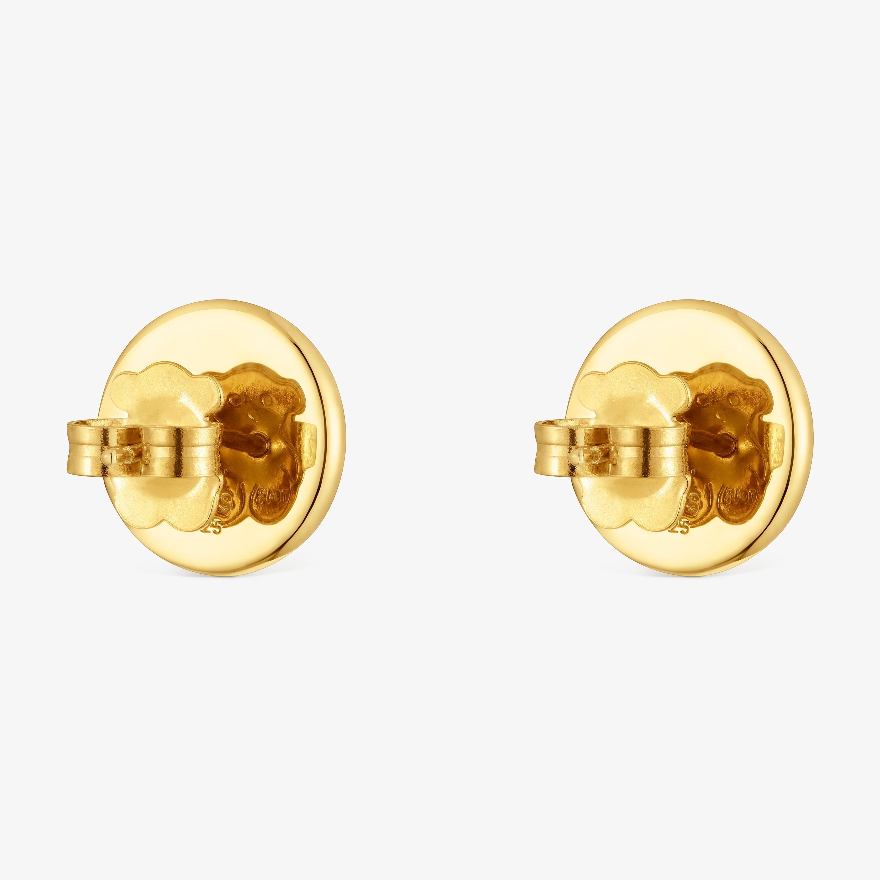 Two-tone Earrings Plump