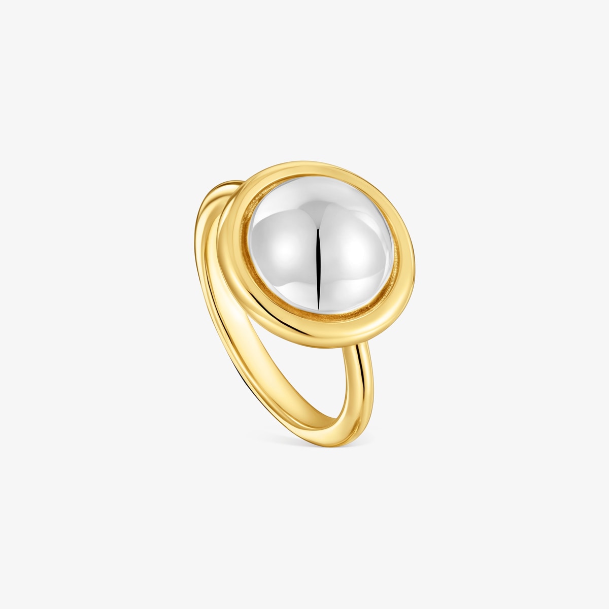 Tous - Anillo Bicolor Plump Talla 10