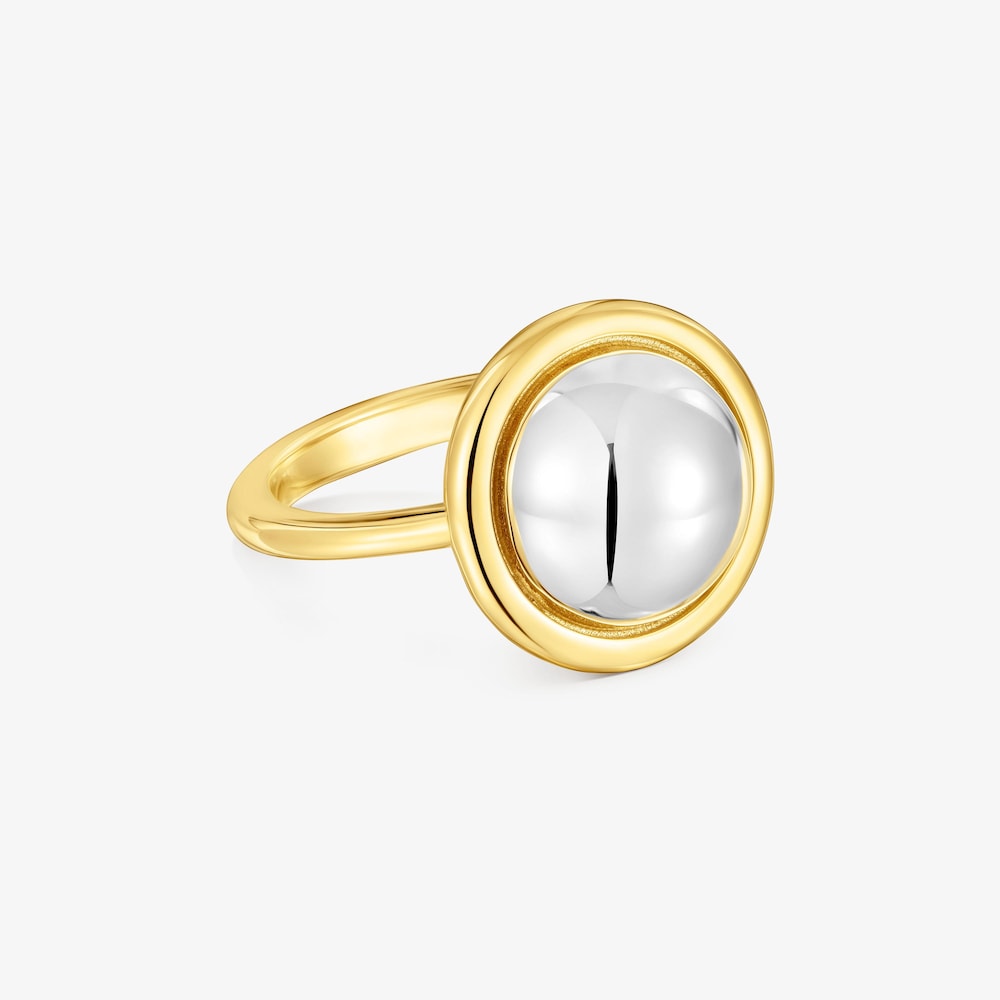 Anillo bicolor Plump