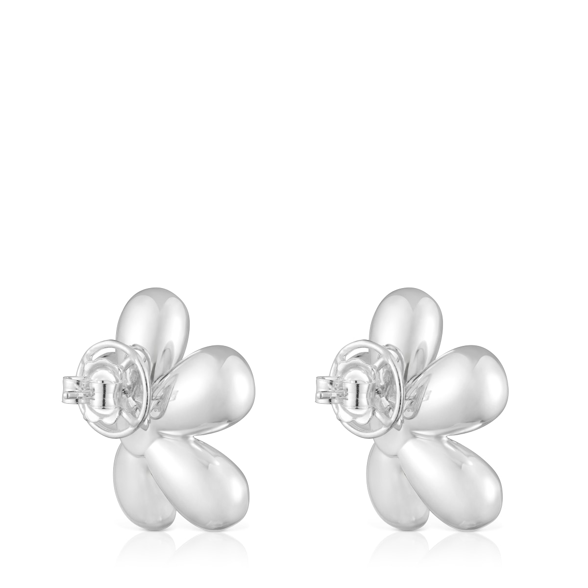 Two-tone flower Earrings with 27 mm cultured pearls Daisy