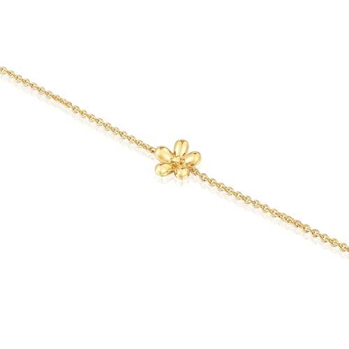 Pulsera cadena con baño de oro de 18 kt sobre plata Daisy