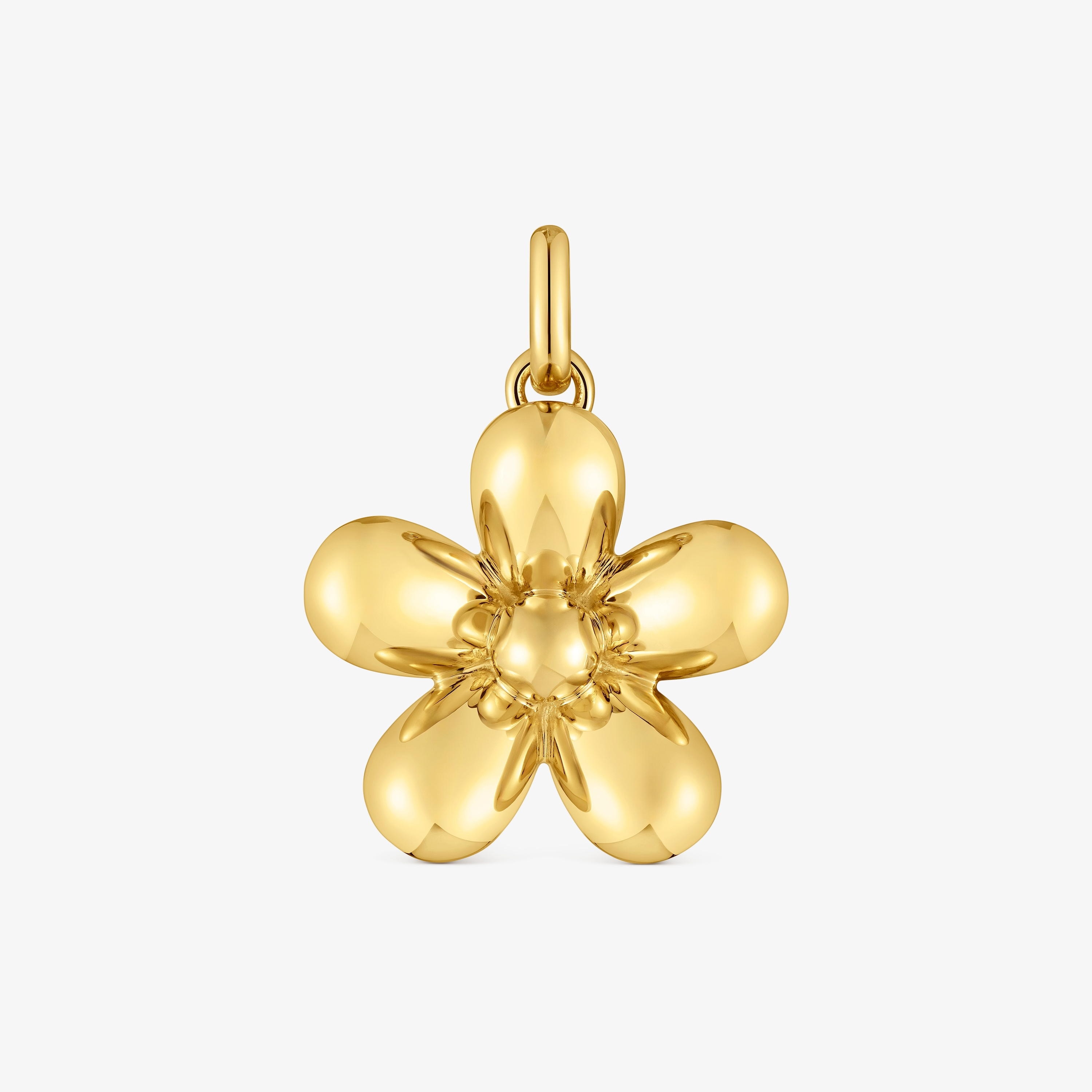 Flower Pendant with 18K gold vermeil Daisy