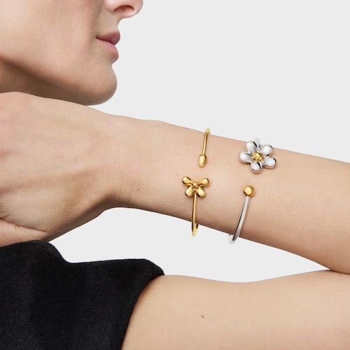 Pulsera esclava bicolor Daisy