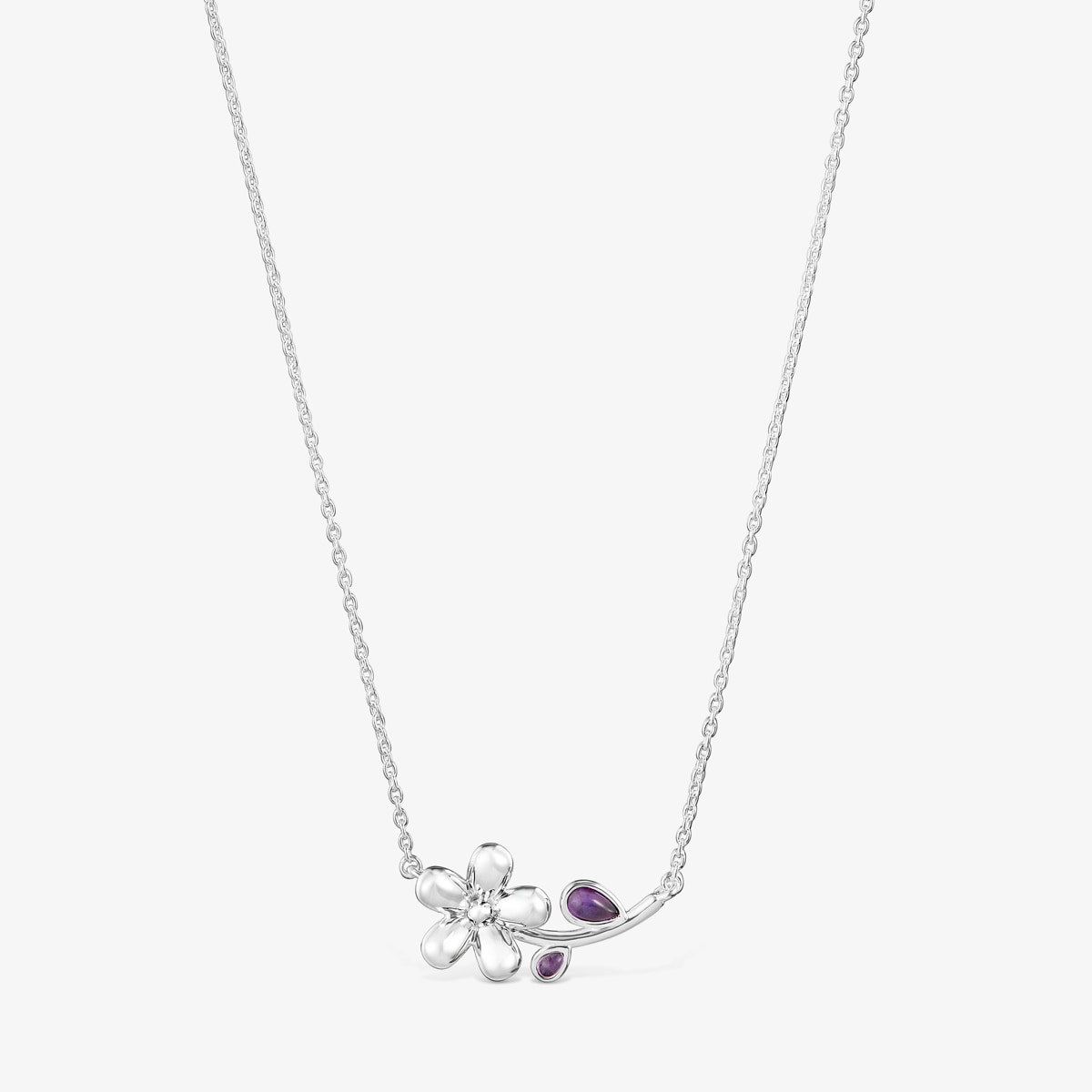 Tous - Collar Corto De Plata Y Amatista Daisy - Lila