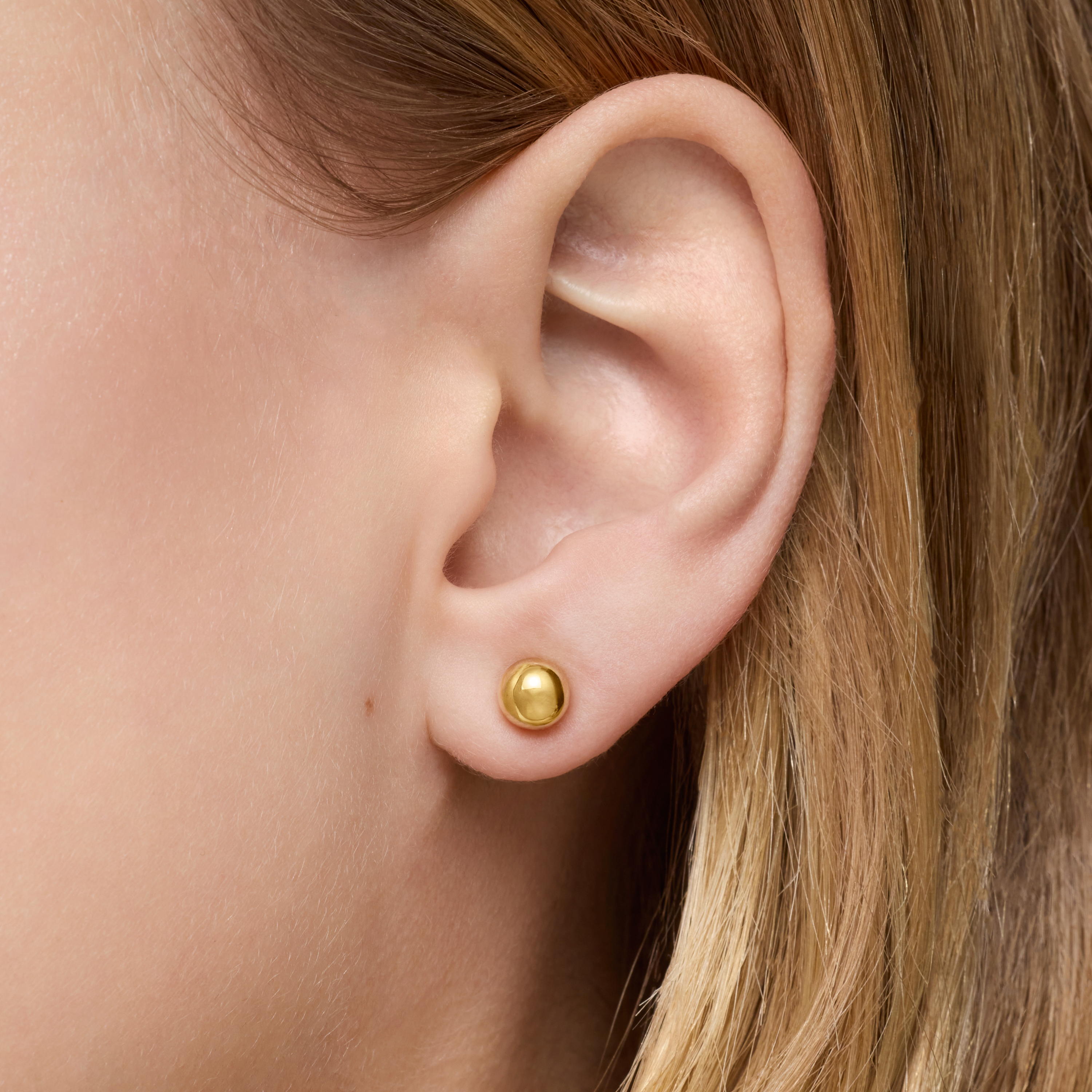 Short two-tone flower Earrings Daisy