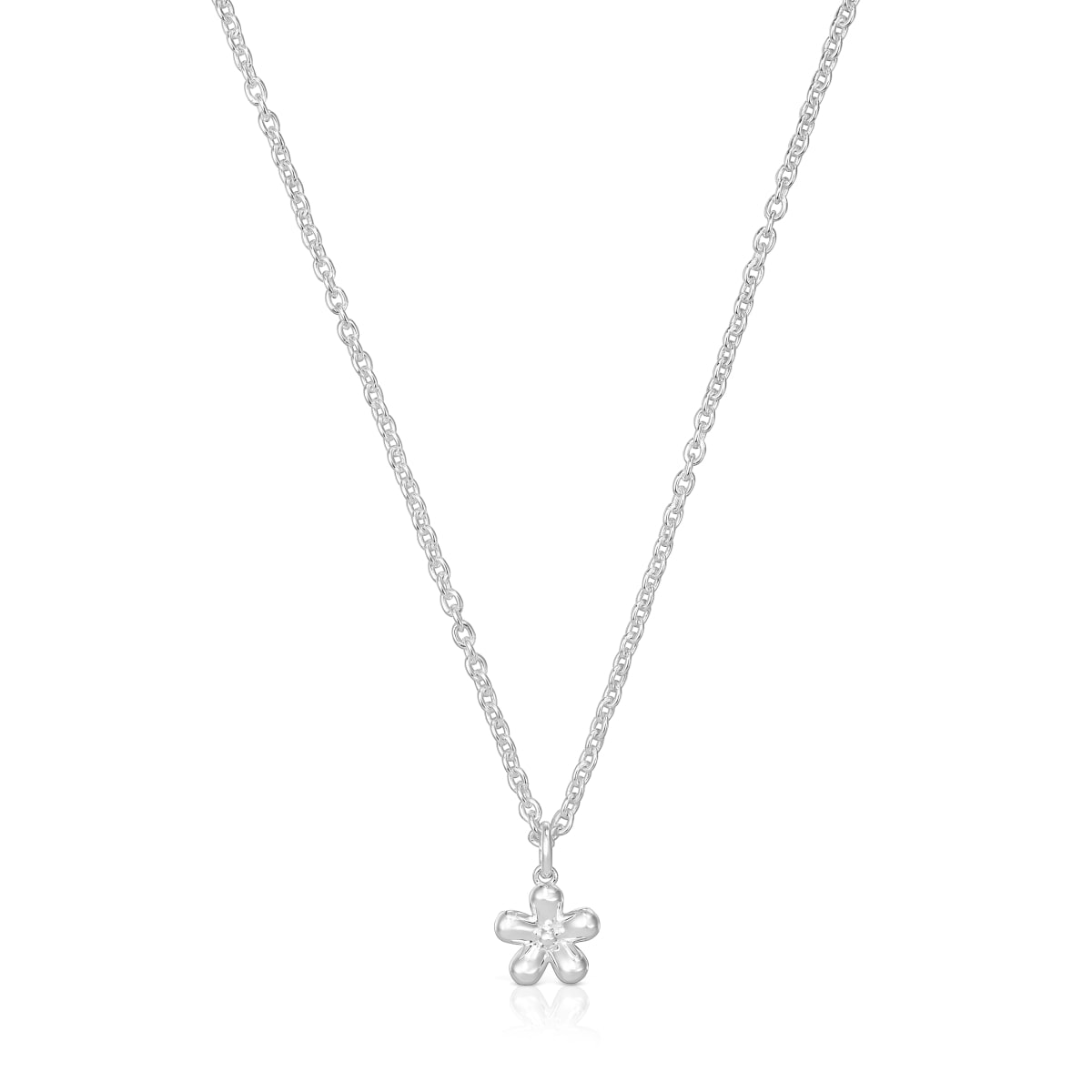 Tous - Collar Corto Flor De Plata Daisy - Plateado