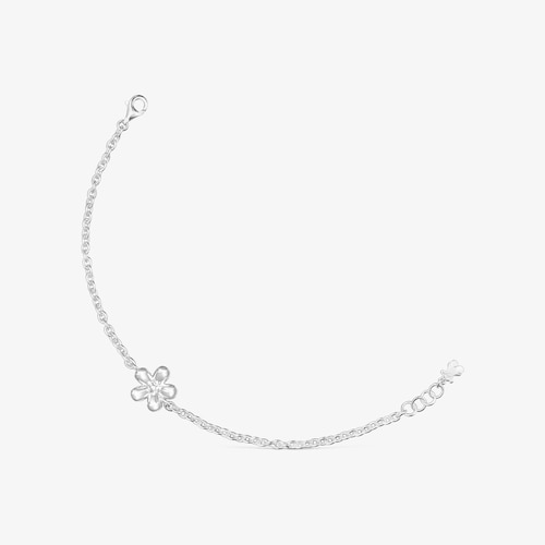 Pulsera cadena de plata Daisy