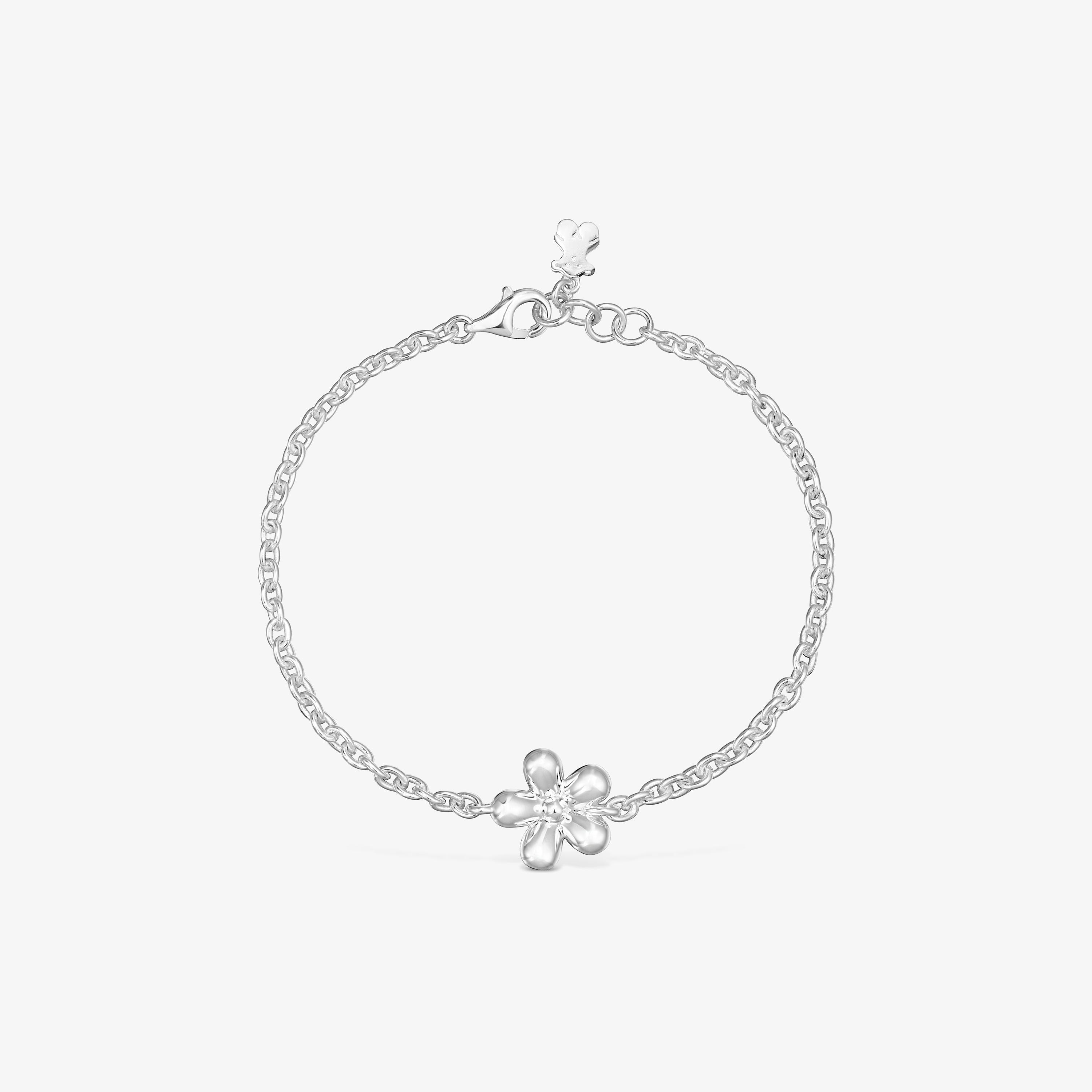Silver Chain bracelet Daisy