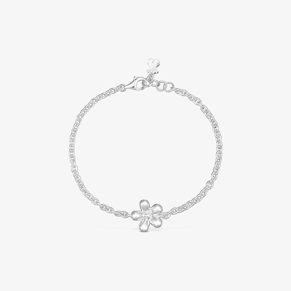 Silver Chain bracelet Daisy