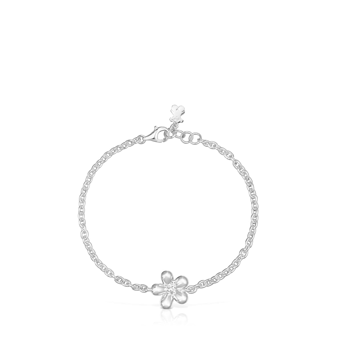 Silver Chain bracelet Daisy