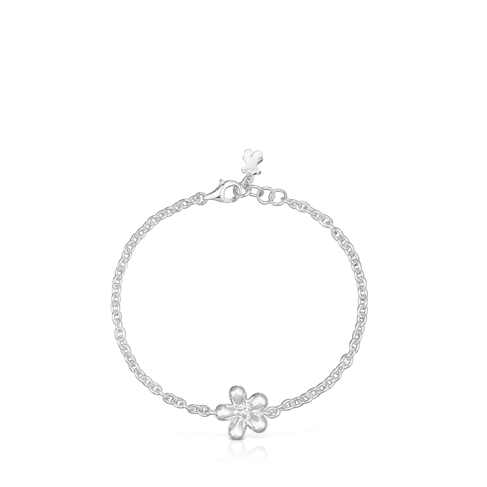 Pulsera cadena de plata Daisy image number 1