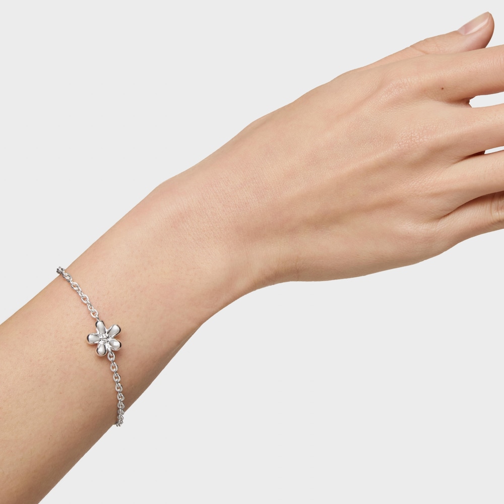 Silver Chain bracelet Daisy