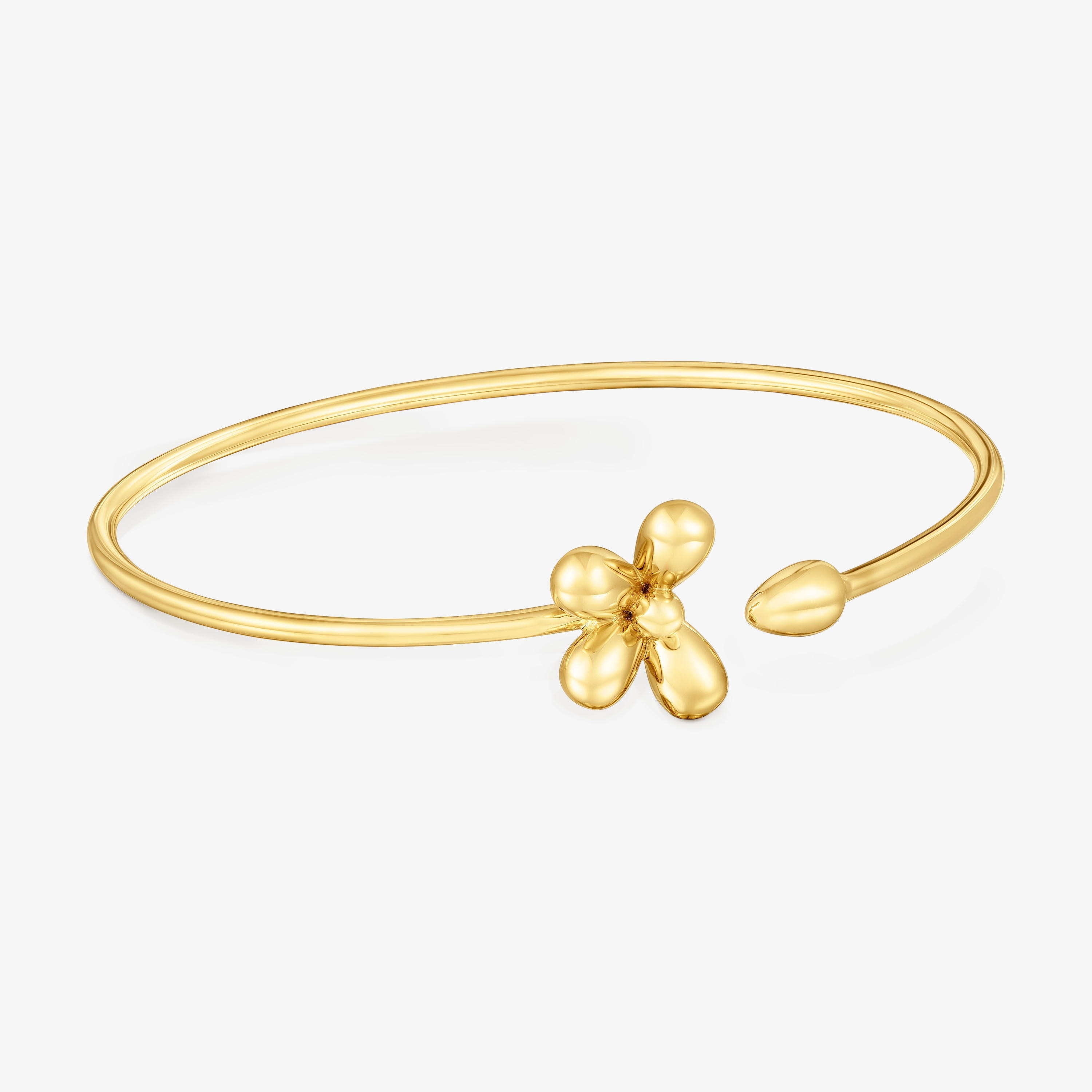 Bangle with 18K gold vermeil Daisy