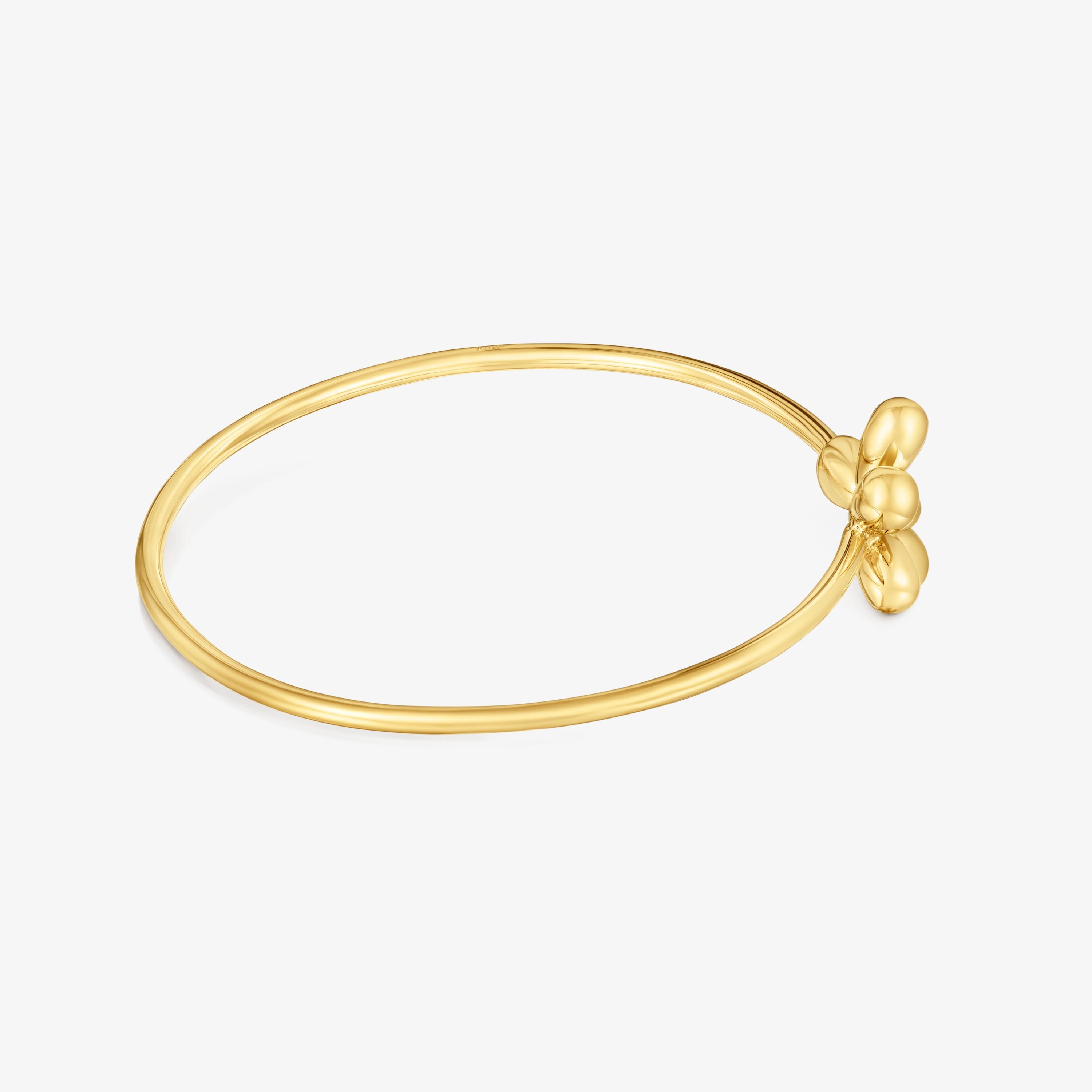 Bangle with 18K gold vermeil Daisy