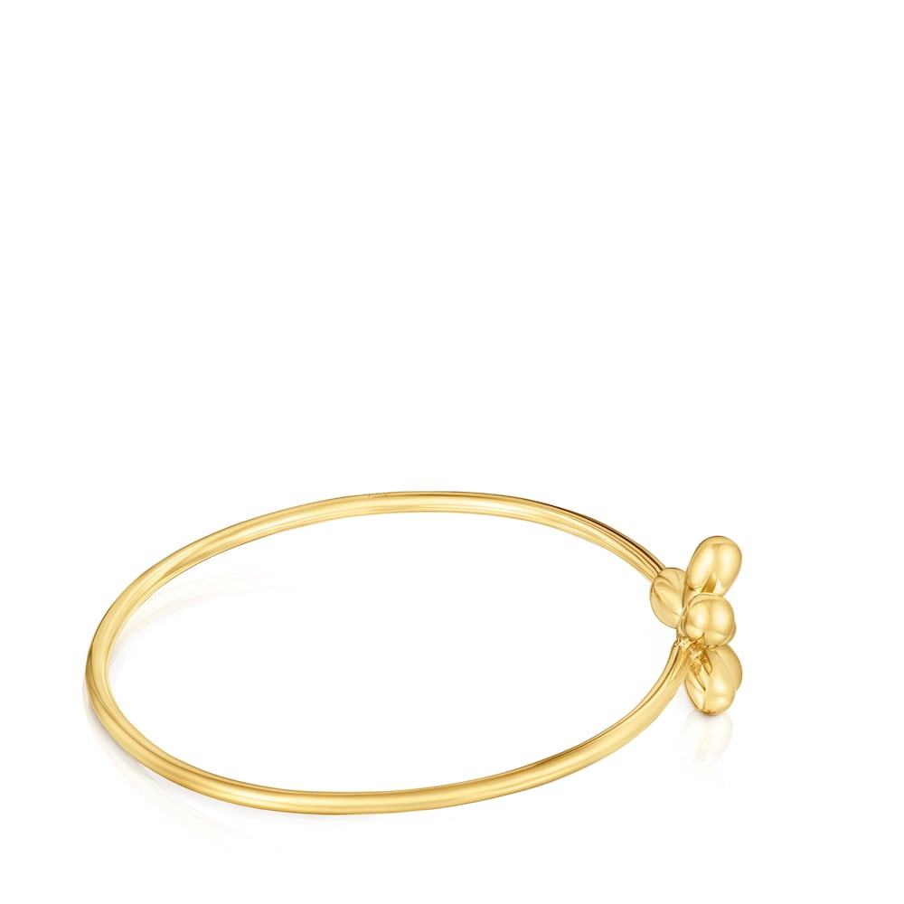 Bangle with 18kt gold plating over silver Daisy image number 1
