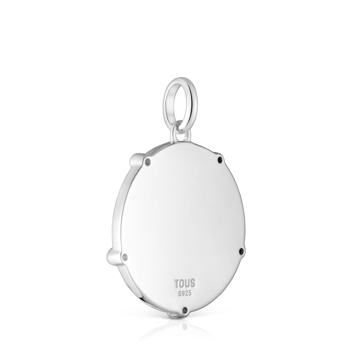 Silver medallion Pendant with topazes TOUS Basics