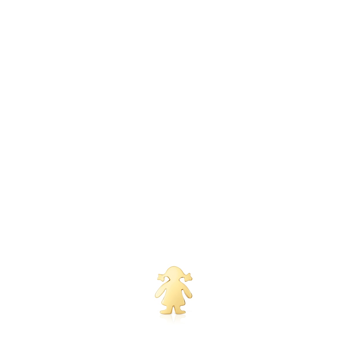 Charm TOUS Basics con baño de oro 18 kt sobre plata motivo niña 7 mm