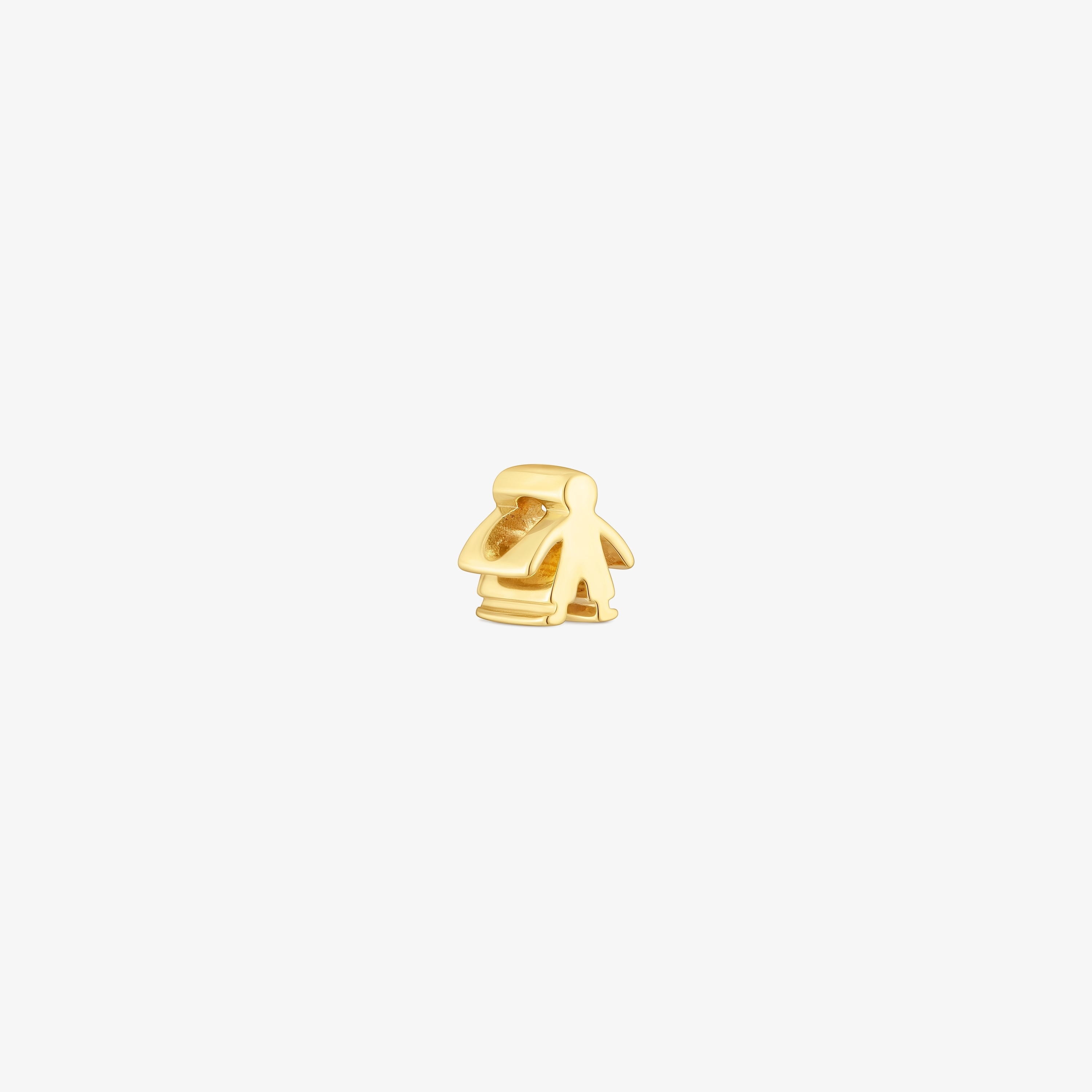 7mm 18K gold vermeil boy motif Charm TOUS Basics