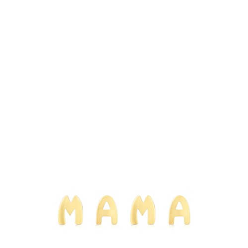 Pack charms TOUS Mama con baño de oro 18 kt sobre plata