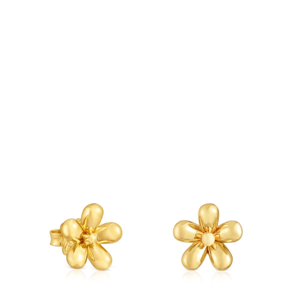 Flower Earrings with 18kt gold plating over silver Daisy