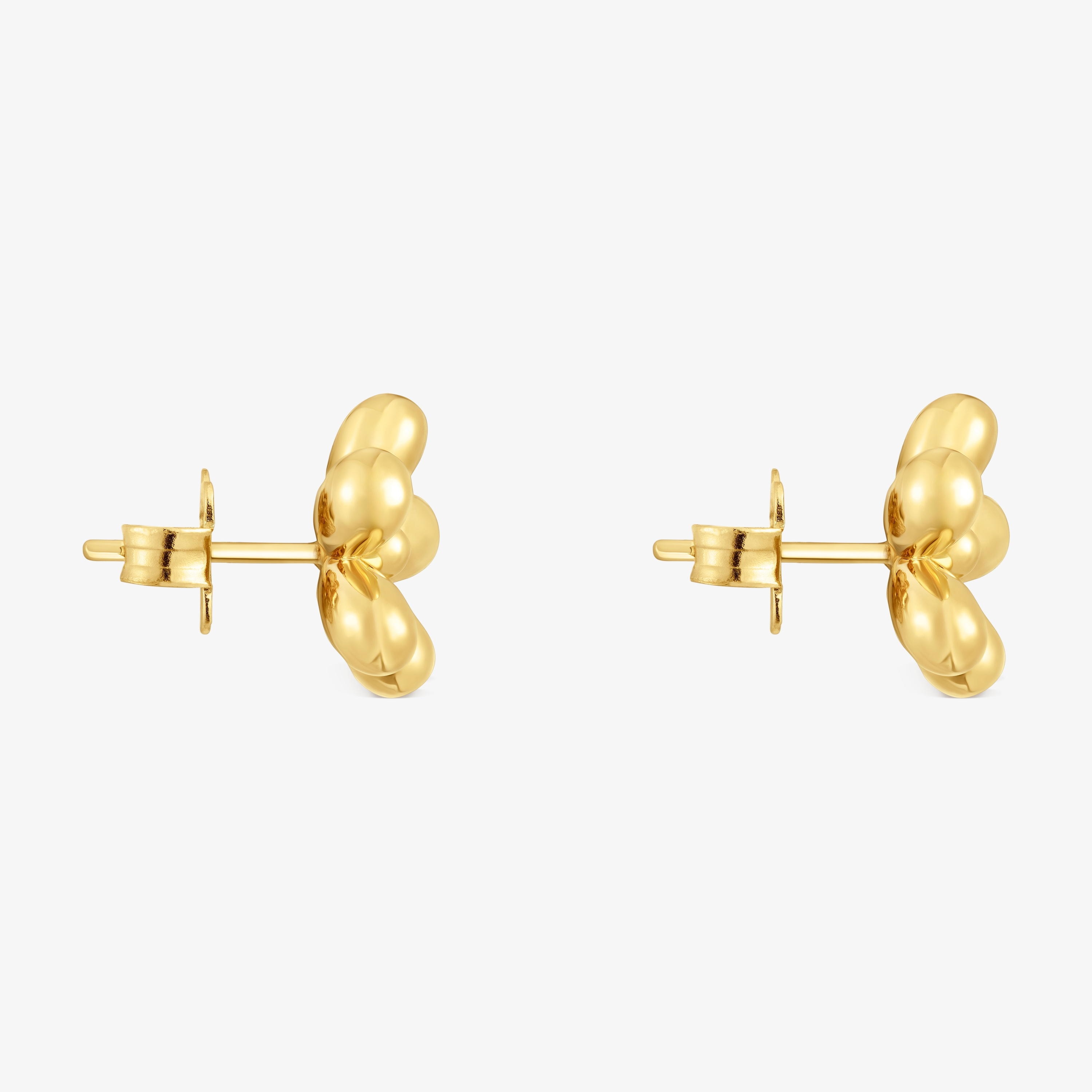 Flower Earrings with 18K gold vermeil Daisy