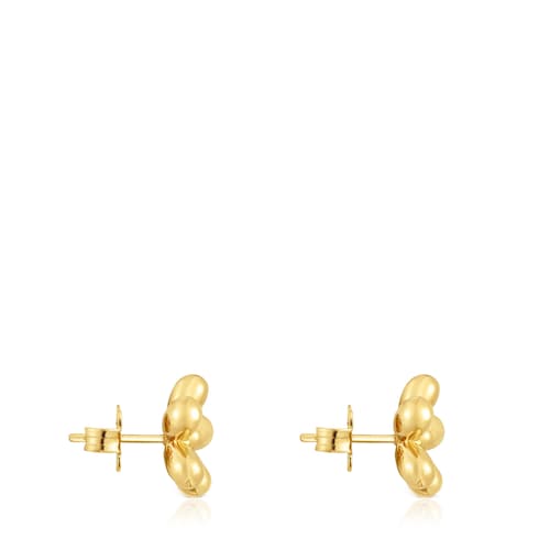 Flower Earrings with 18kt gold plating over silver Daisy