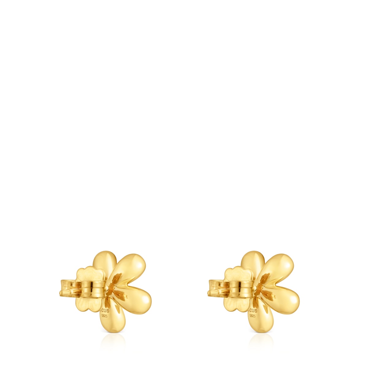 Flower Earrings with 18kt gold plating over silver Daisy