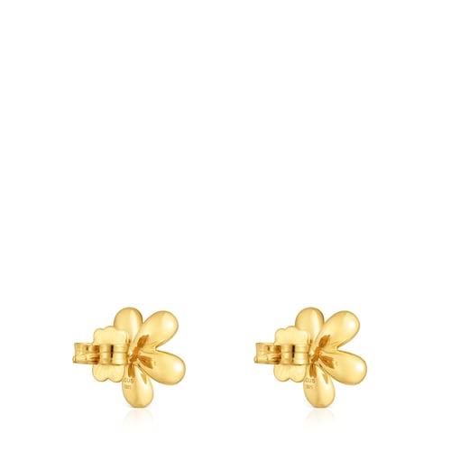 Flower Earrings with 18kt gold plating over silver Daisy