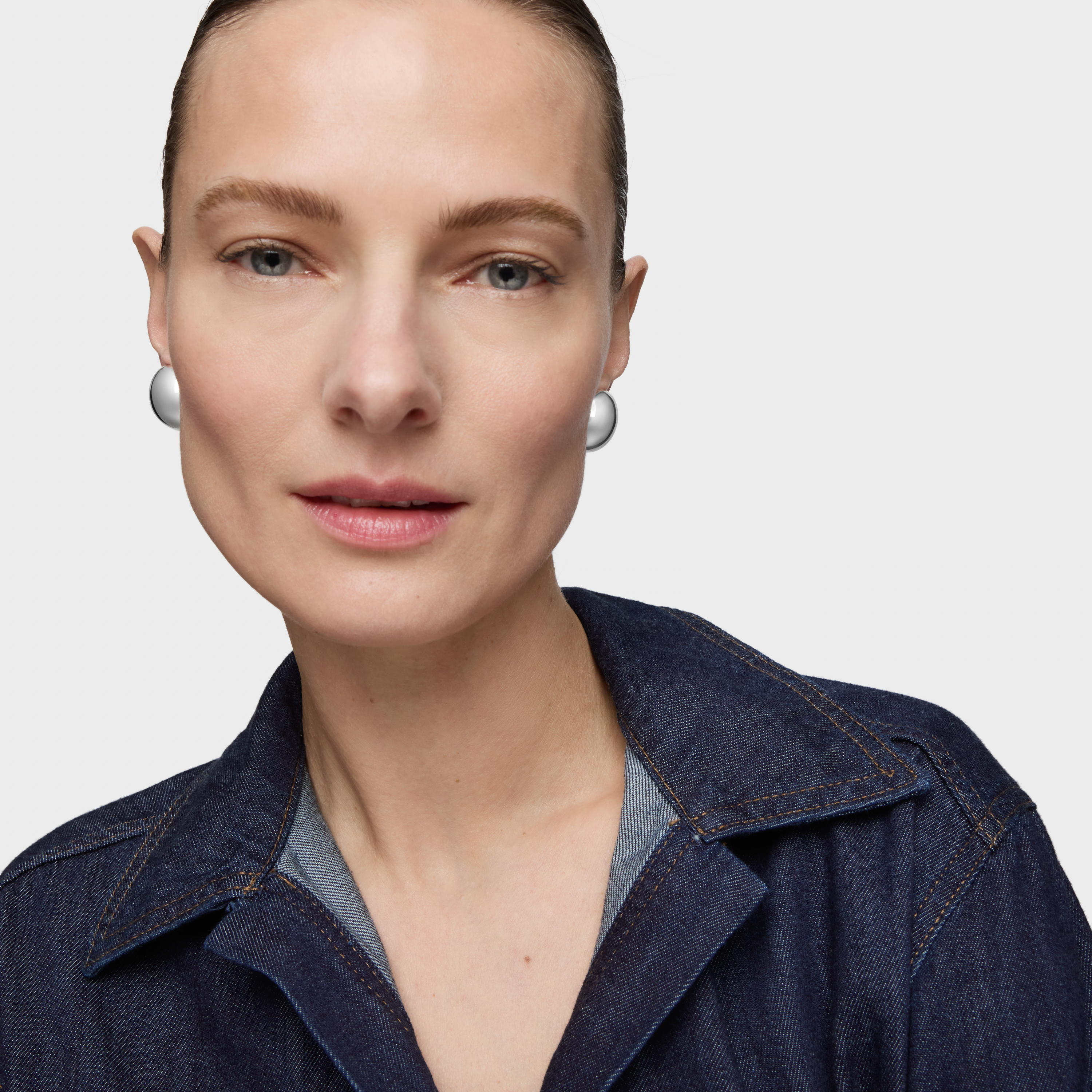 mm silver Earrings Daisy