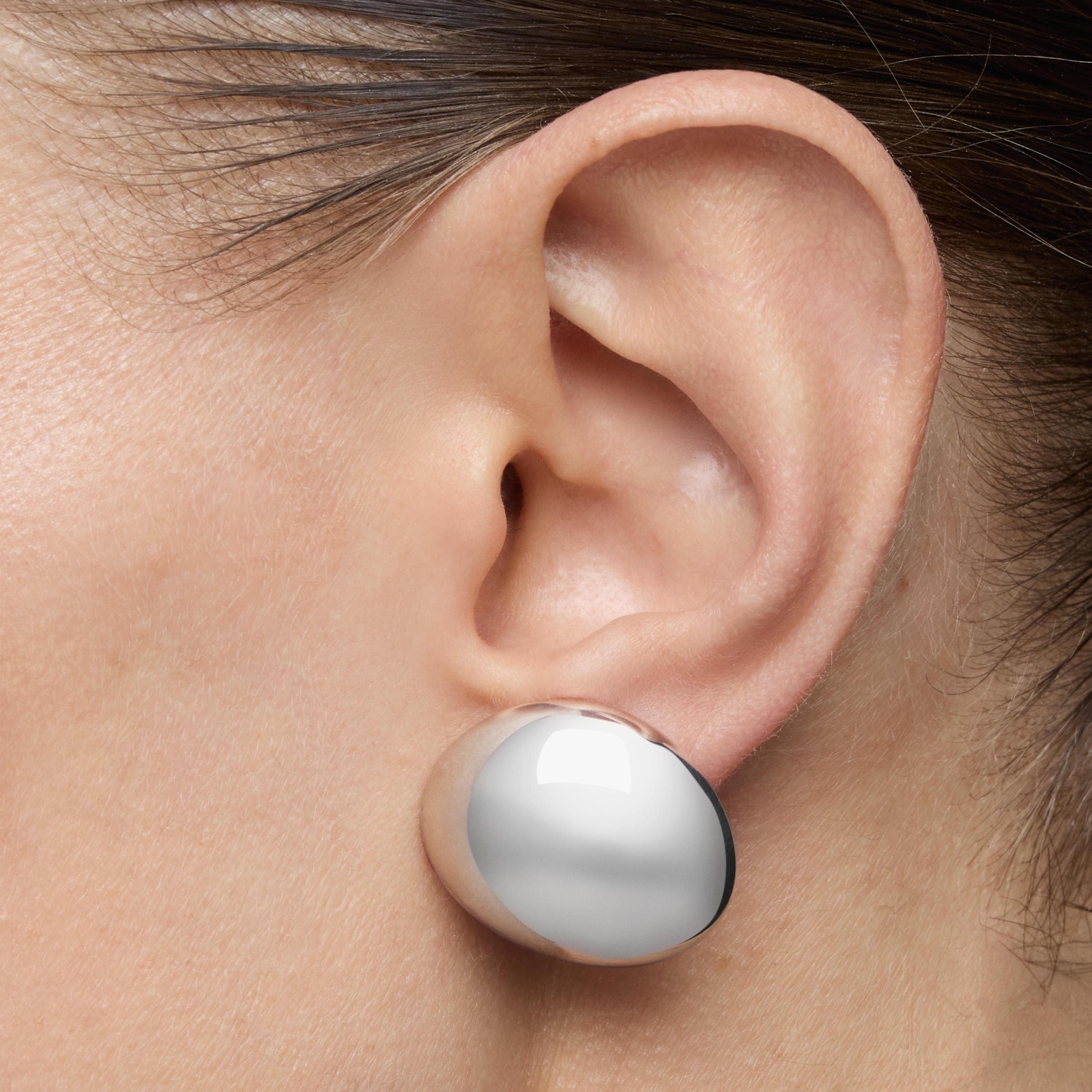 mm silver Earrings Daisy