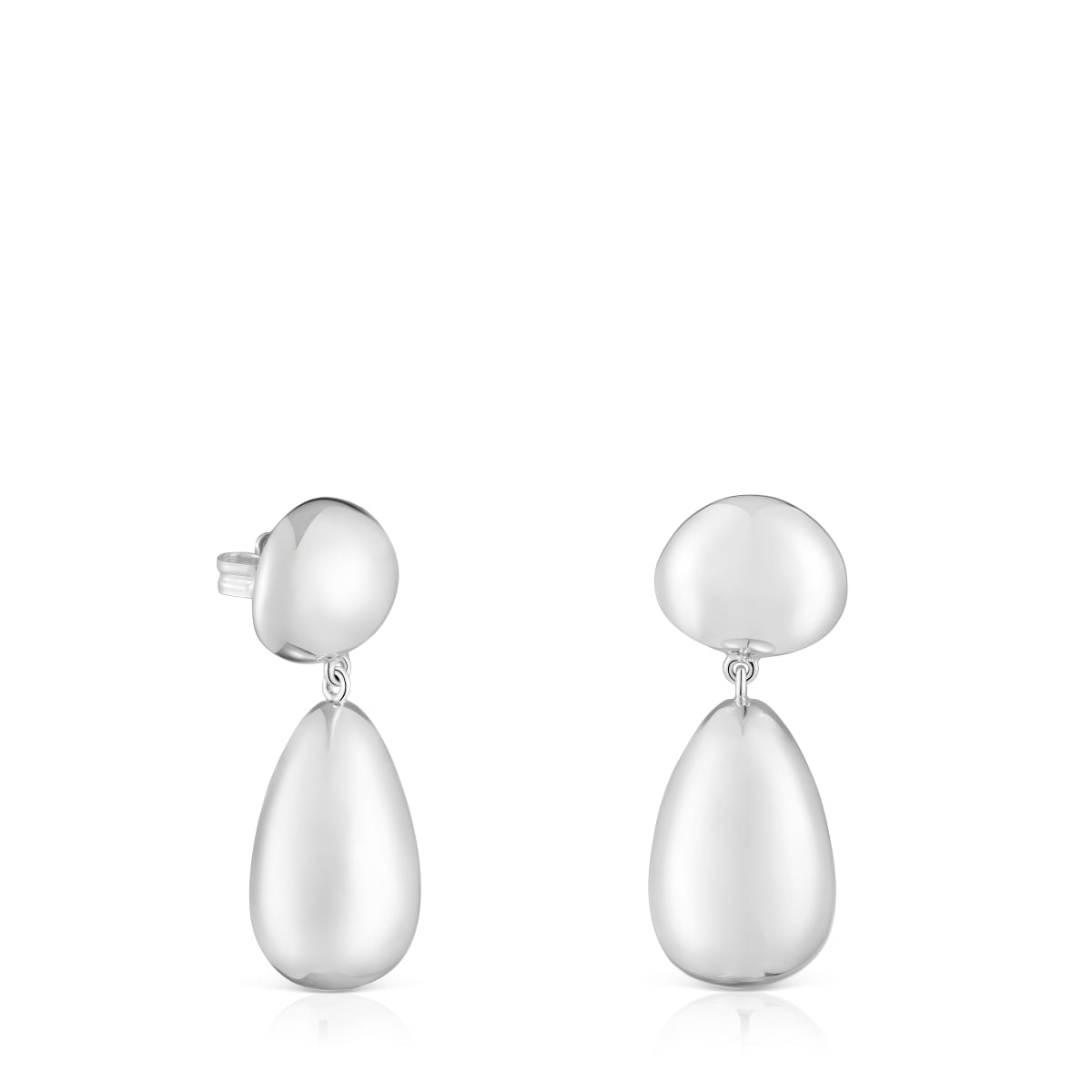 Tous - Pendientes Largos De Plata Daisy - Plateado