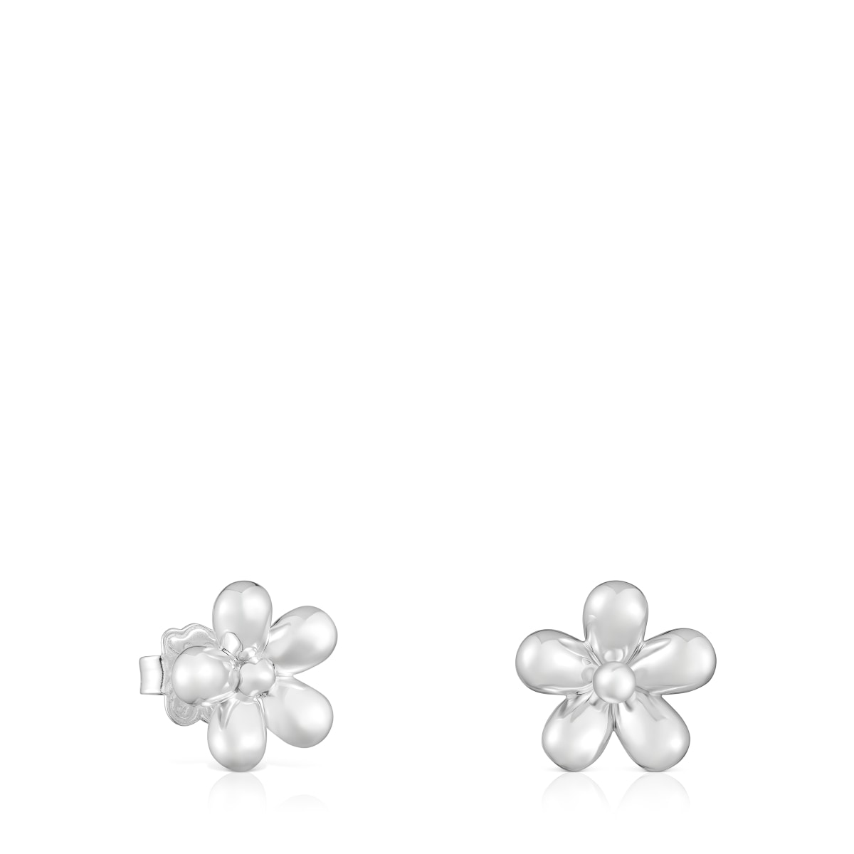 Silver flower Earrings Daisy