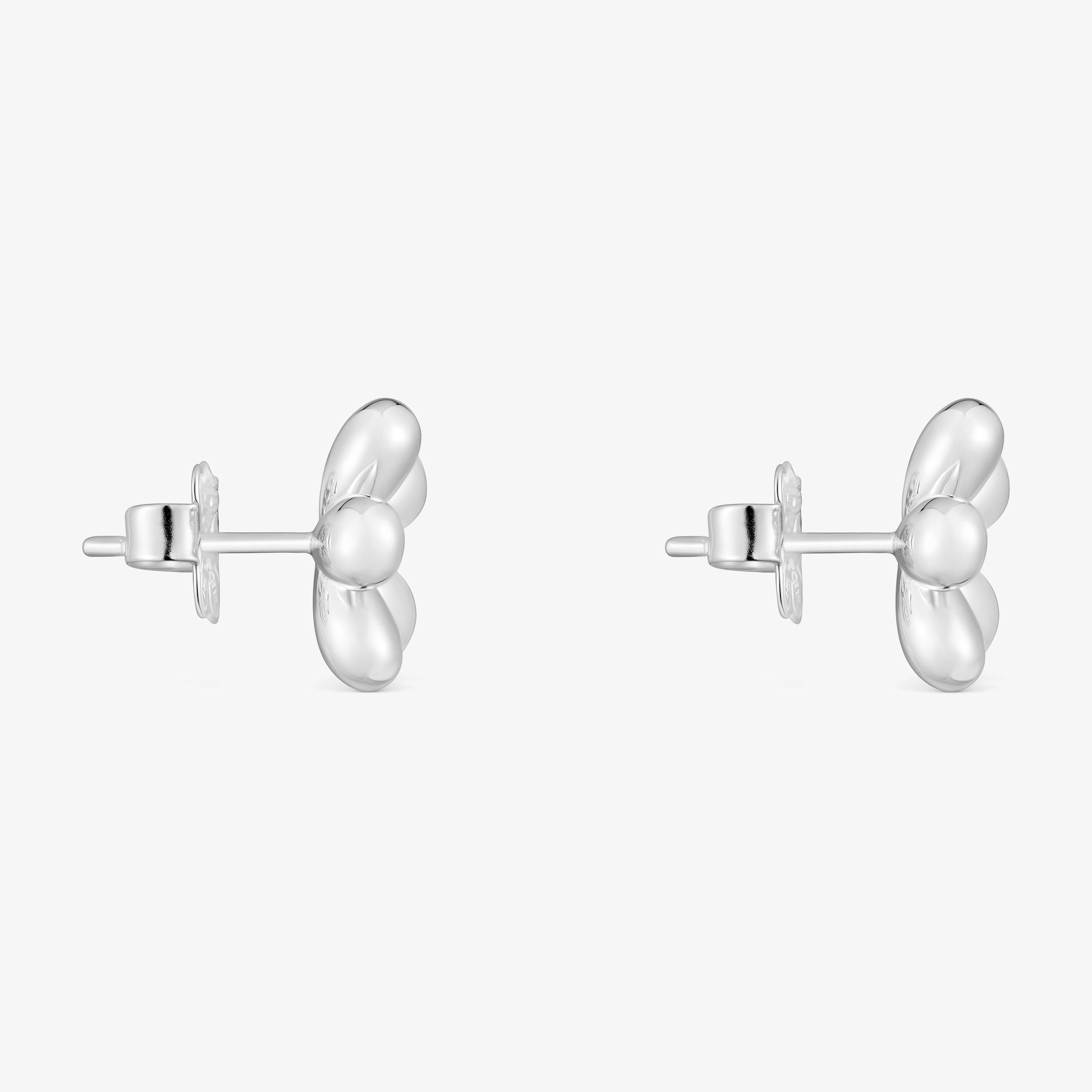 Silver flower Earrings Daisy