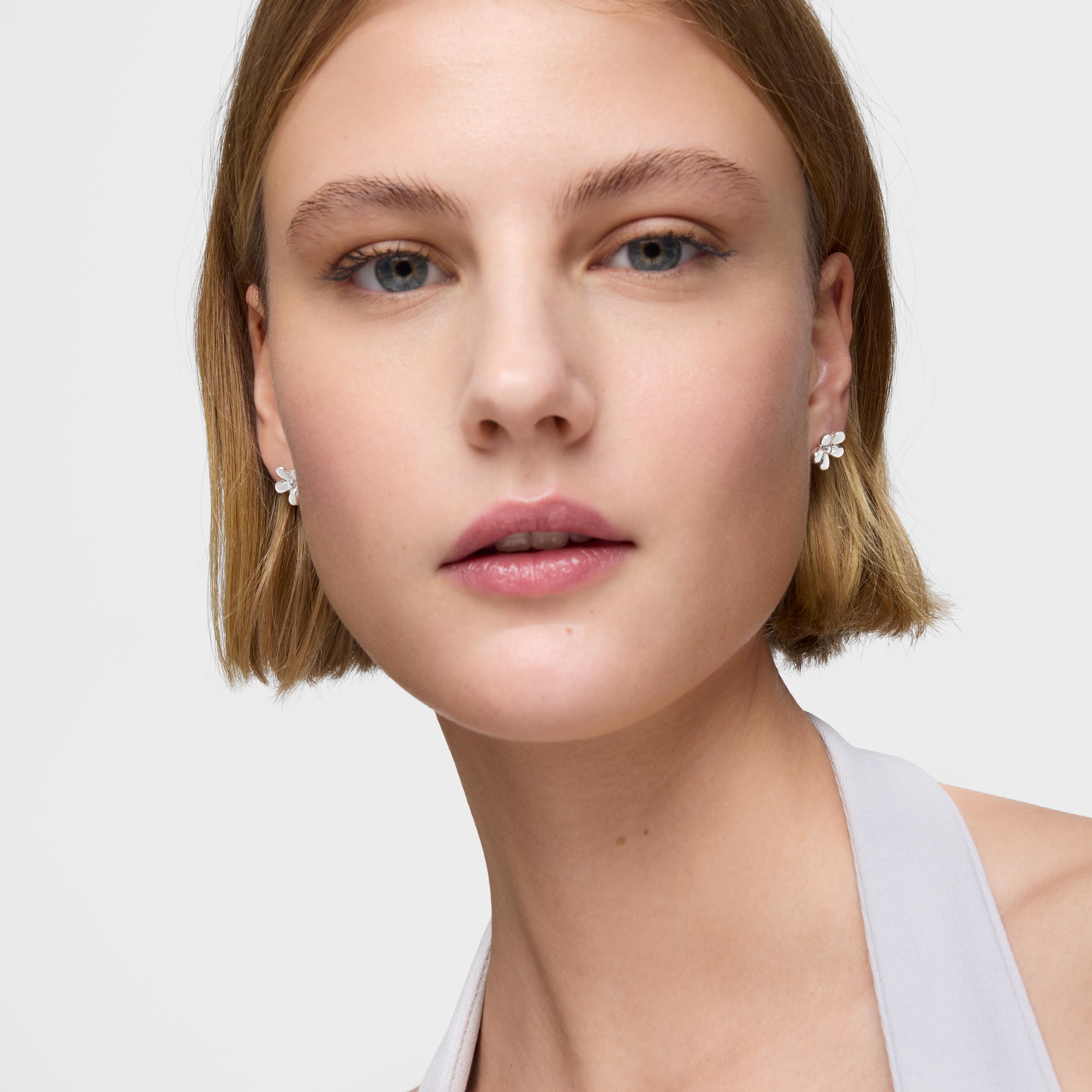 Silver flower Earrings Daisy