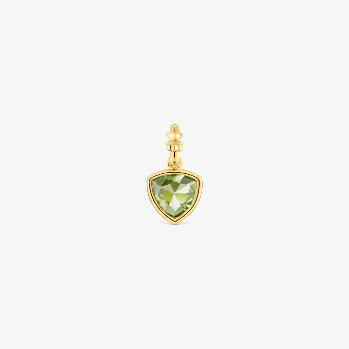 Tous - Colgante Pequeño Con Baño De Oro 18 Kt Sobre Plata Y Peridoto Medallions - Verde