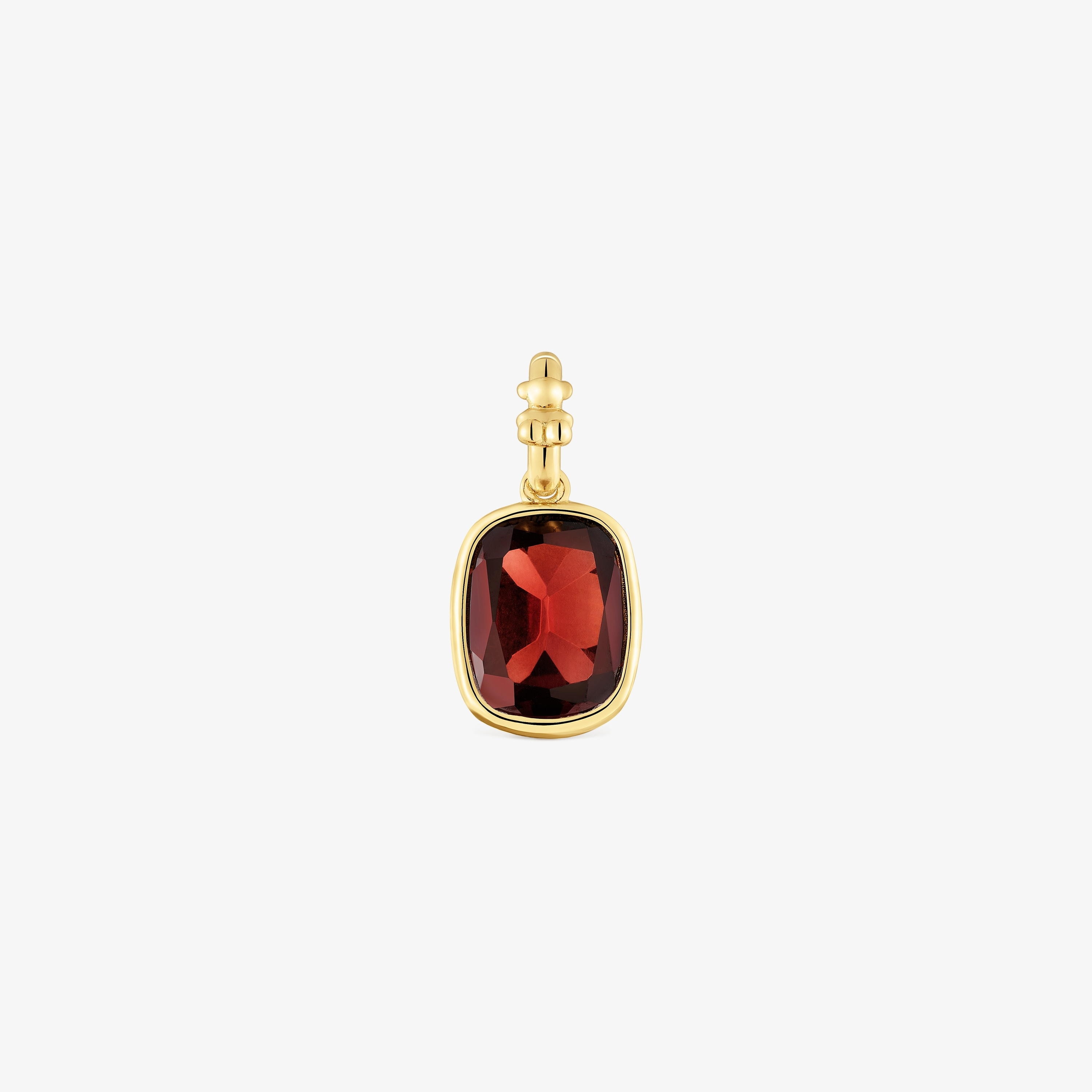 Small 18K gold vermeil Pendant with garnet Medallions