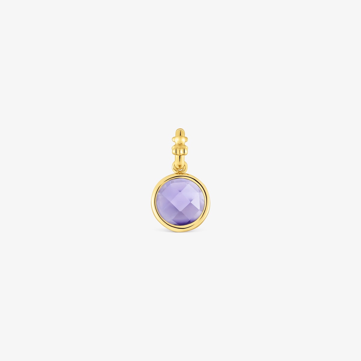 Tous - Colgante Pequeño Con Baño De Oro 18 Kt Sobre Plata Y Iolita Medallions - Lila