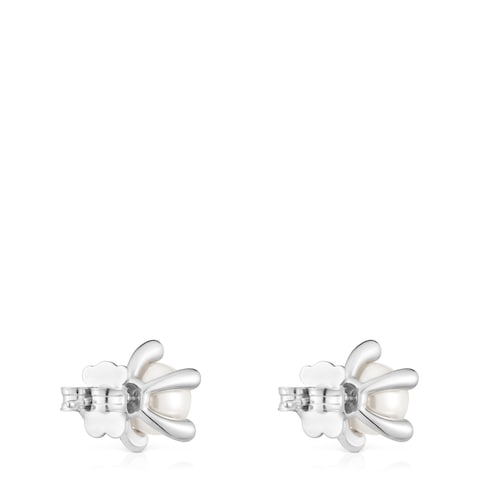 Silver Earrings with cultured pearls TOUS Garden