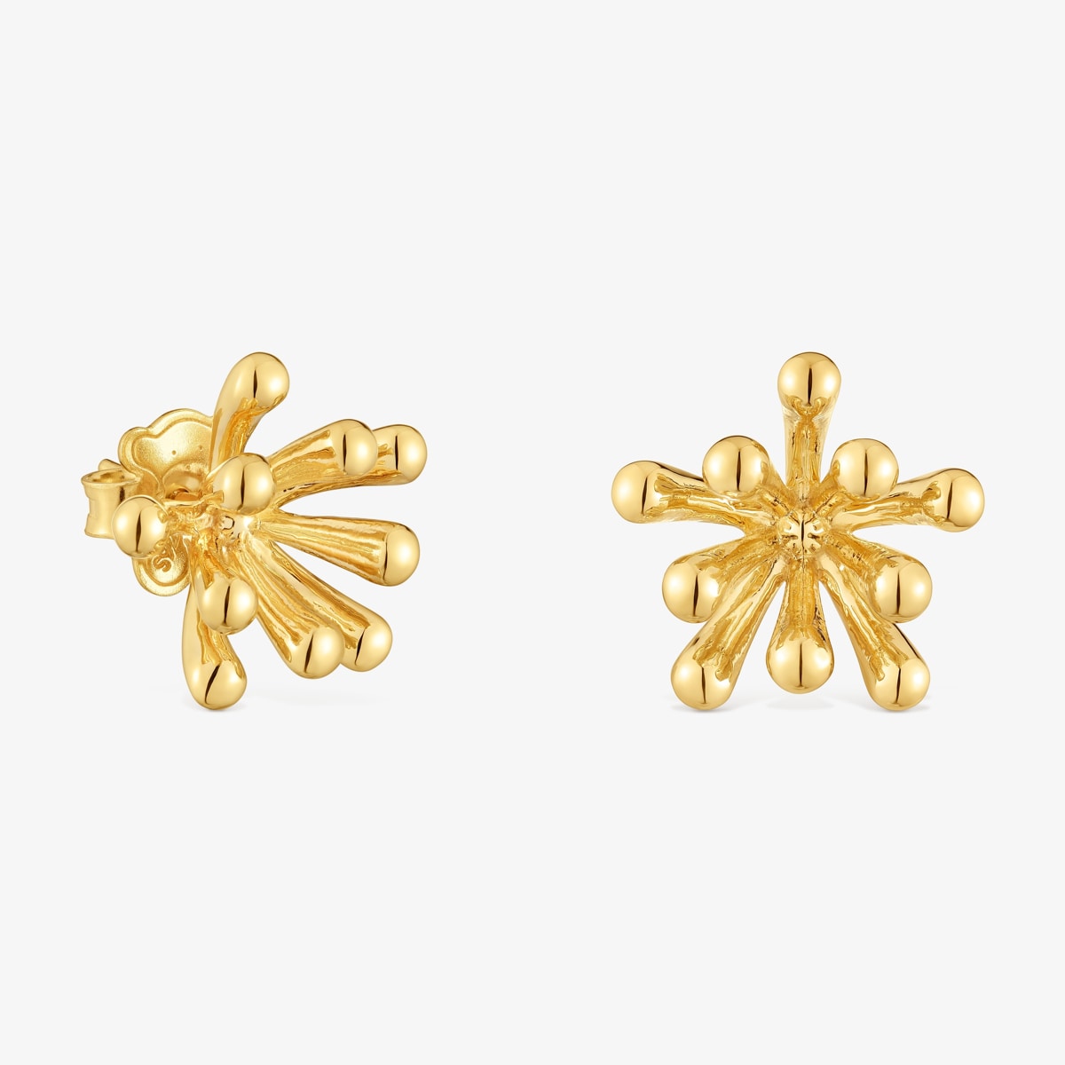 Tous - Pendientes Con Baño De Oro 18 Kt Sobre Plata 17 Mm Tous Garden - Dorado