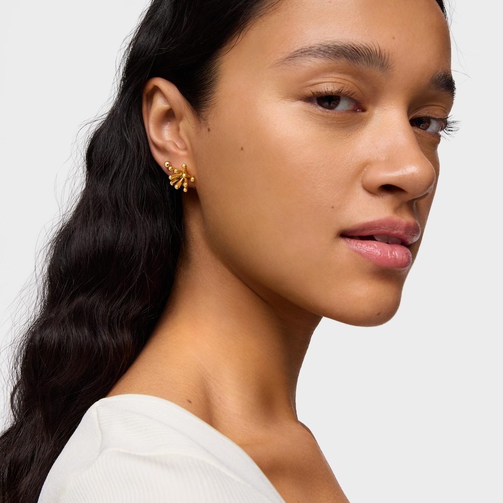 17mm 18kt gold plating over silver Earrings TOUS Garden image number 4