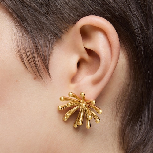 28mm 18kt gold plating over silver Earrings TOUS Garden