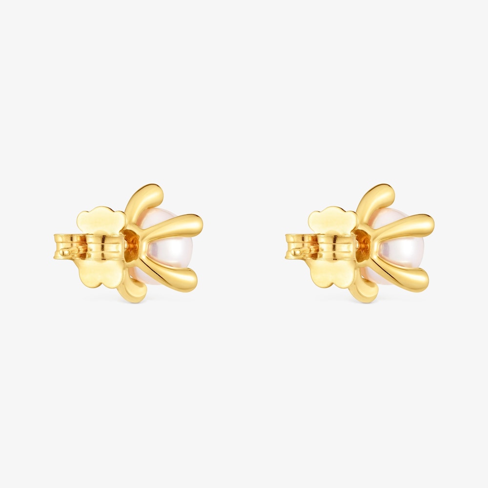 N&aacute;u&scaron;nice zo striebra s&nbsp;18&nbsp;kt pozl&aacute;ten&iacute;m a&nbsp;kultivovan&yacute;mi perlami TOUS Garden