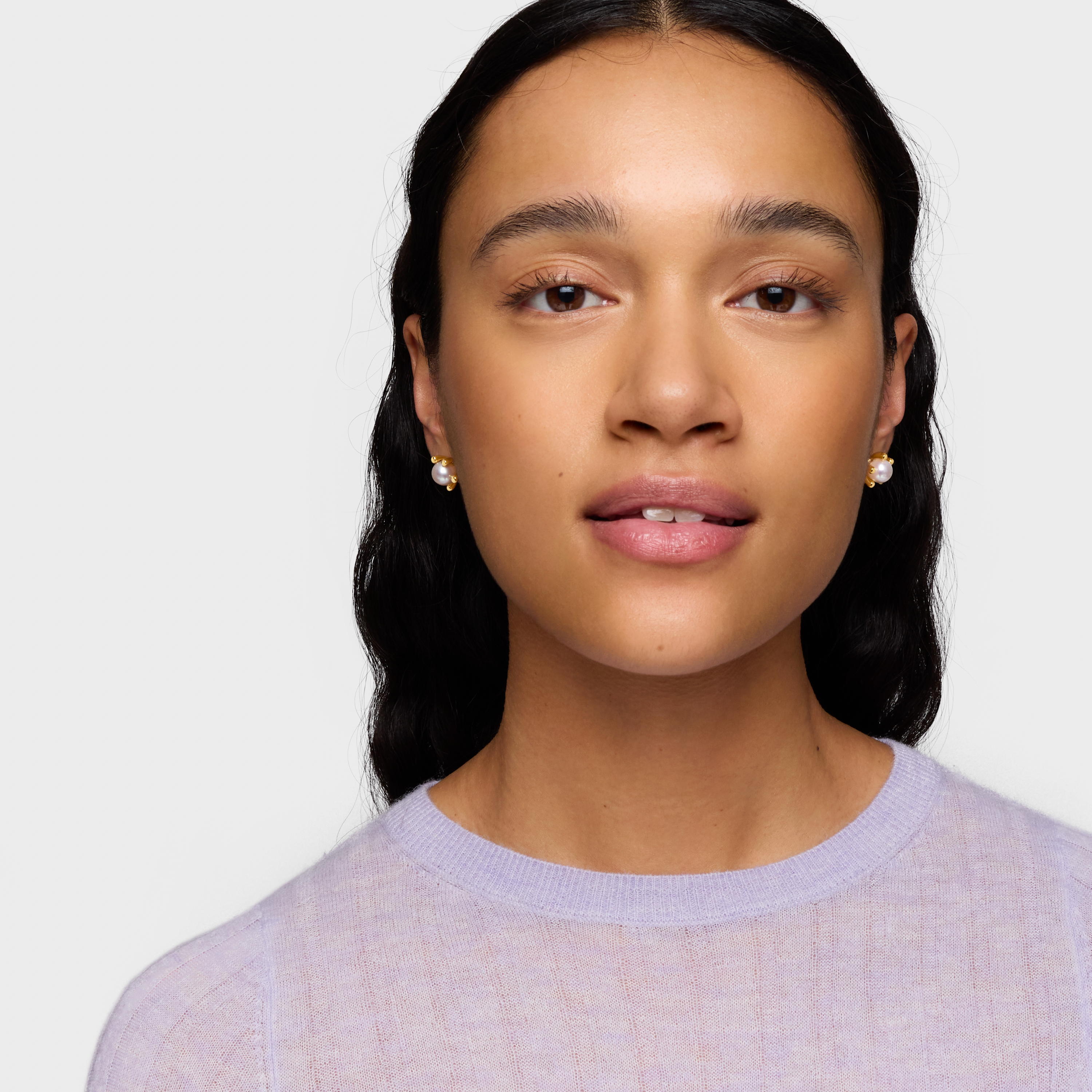 18K gold vermeil Earrings with cultured pearls TOUS Garden